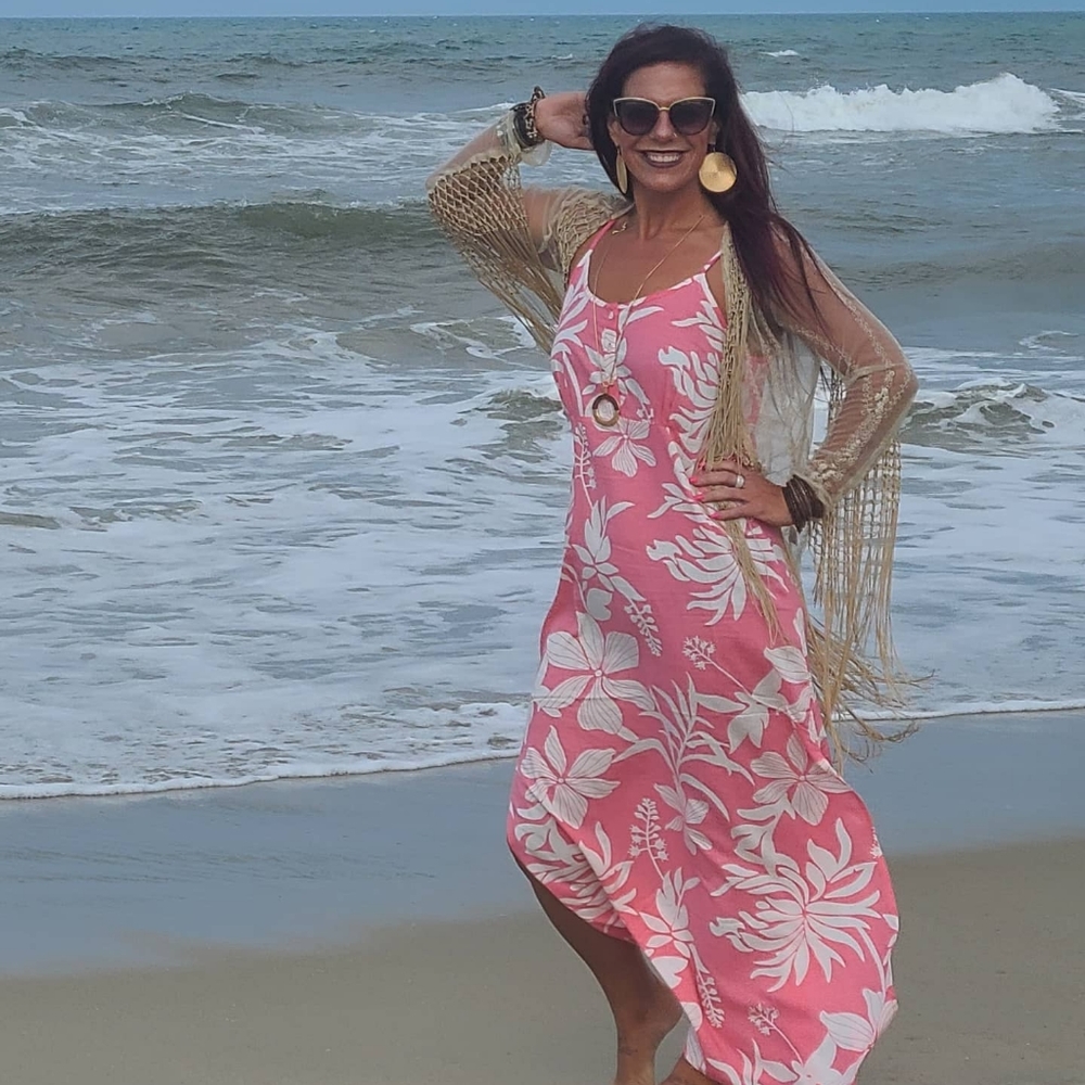 Beautiful pink sun dress